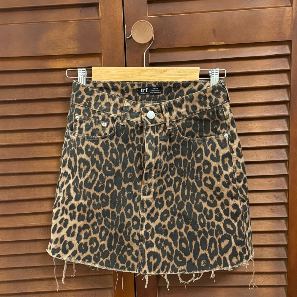 Zara Brown Tan Mini Pencil Skirt Night Out